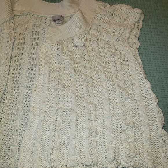 Caslon Off White Sweater wrap - Picture 5 of 6